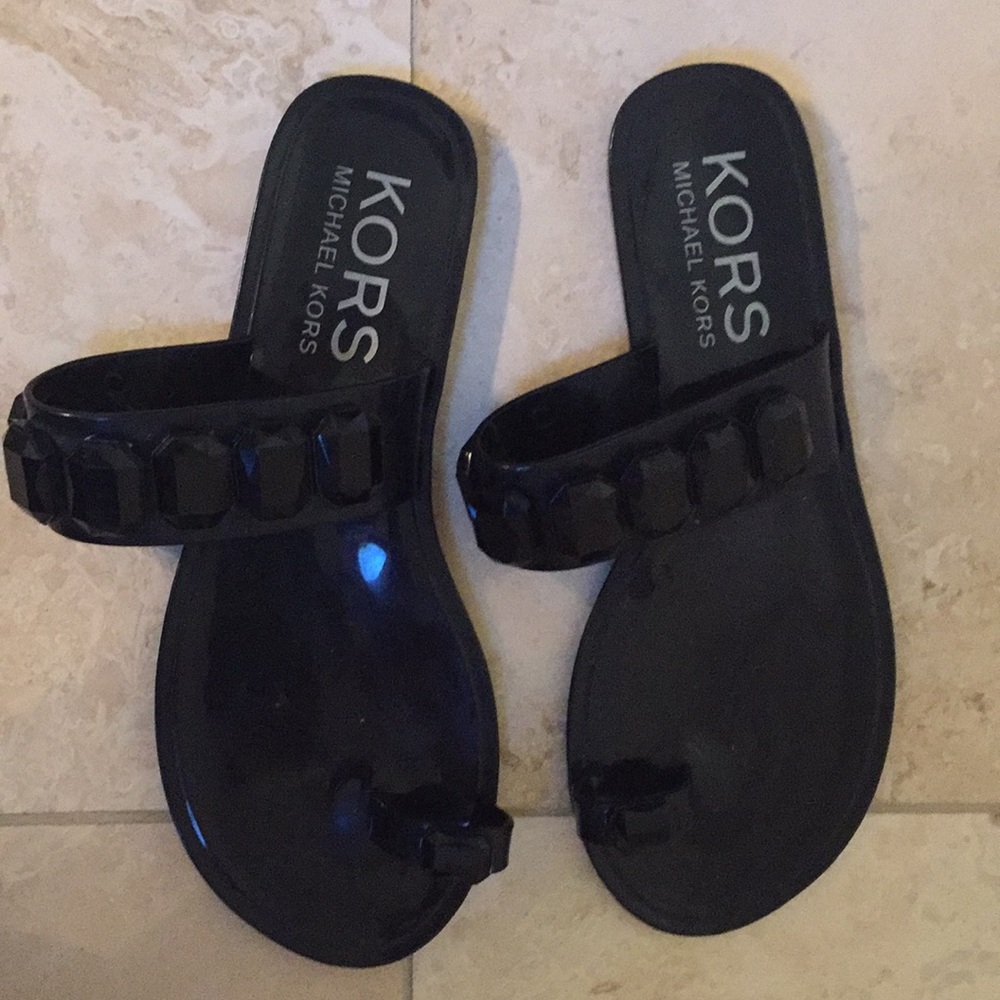 Kors Michael Kors Black Malaya sandals size 7